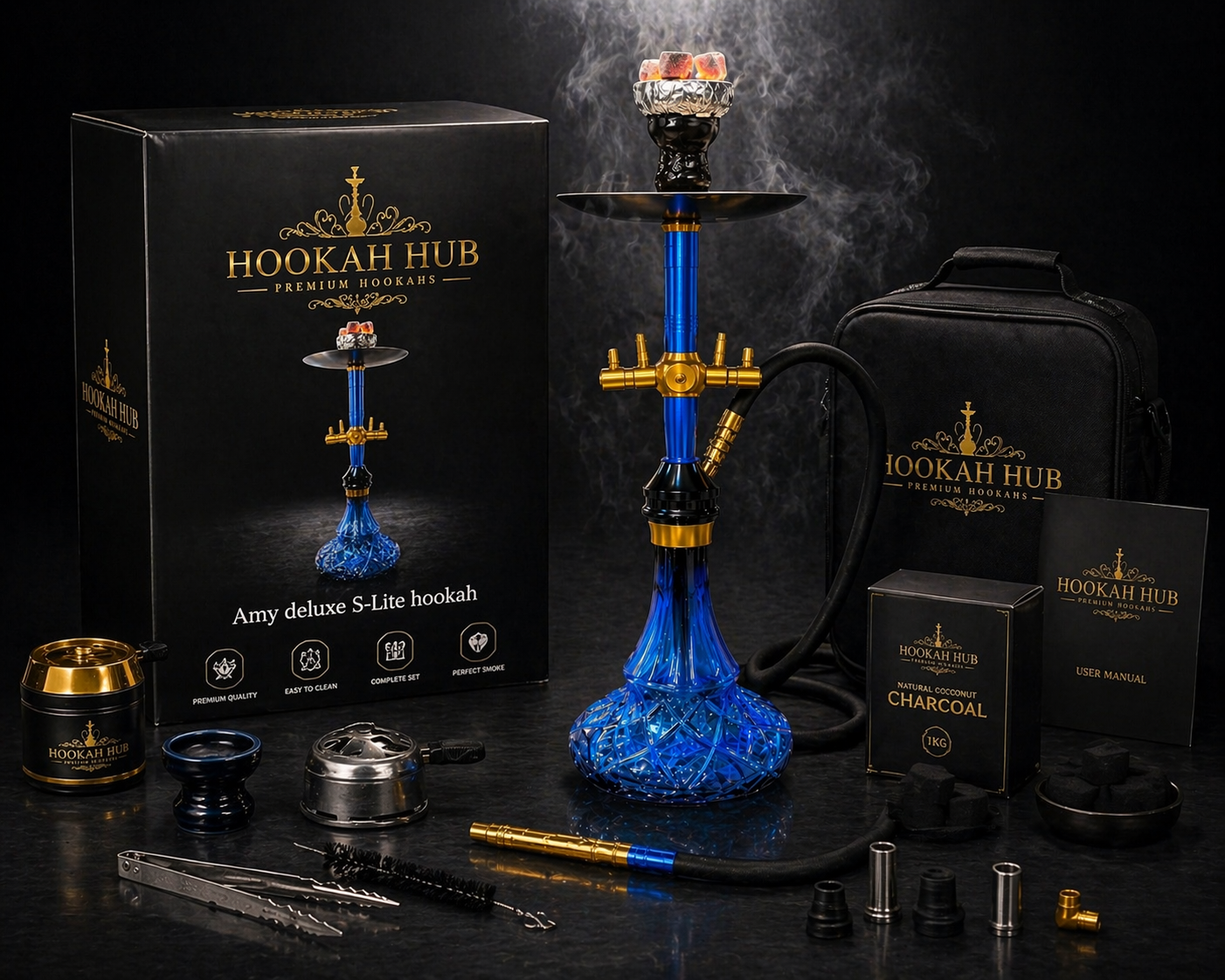 Amy Deluxe S-Lite Hookah – German Precision Engineering