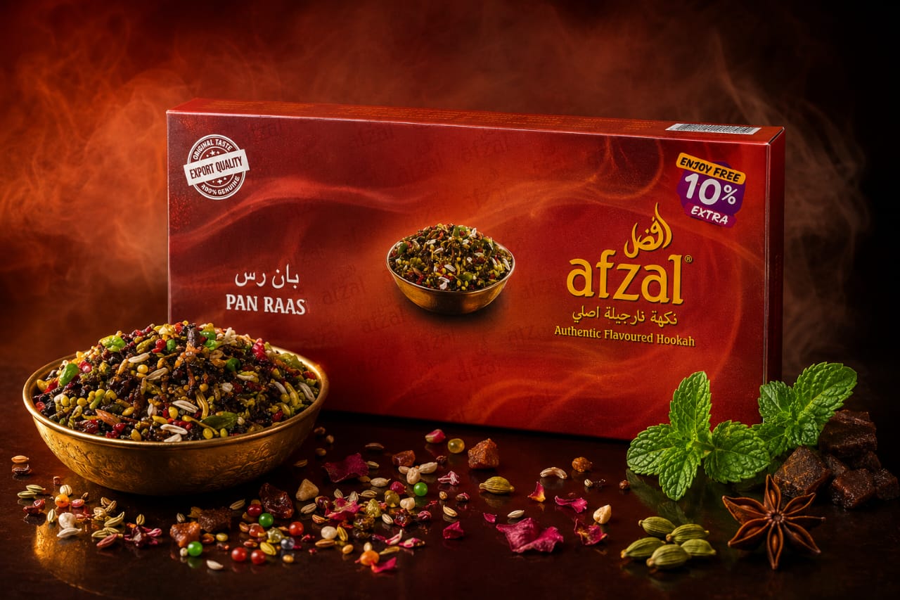 Afzal Pan Raas Premium Hookah Flavour – Rich Paan Shisha Tobacco