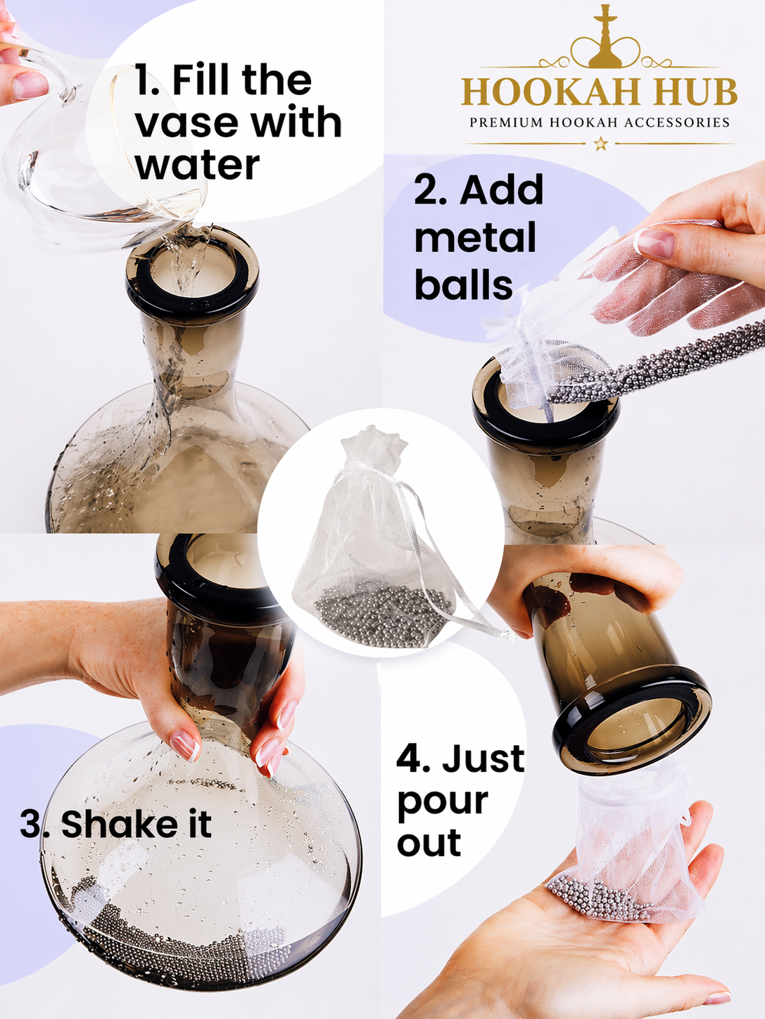 Hookah Cleaning Brush Kit – Complete 5-Piece Maintenance Set