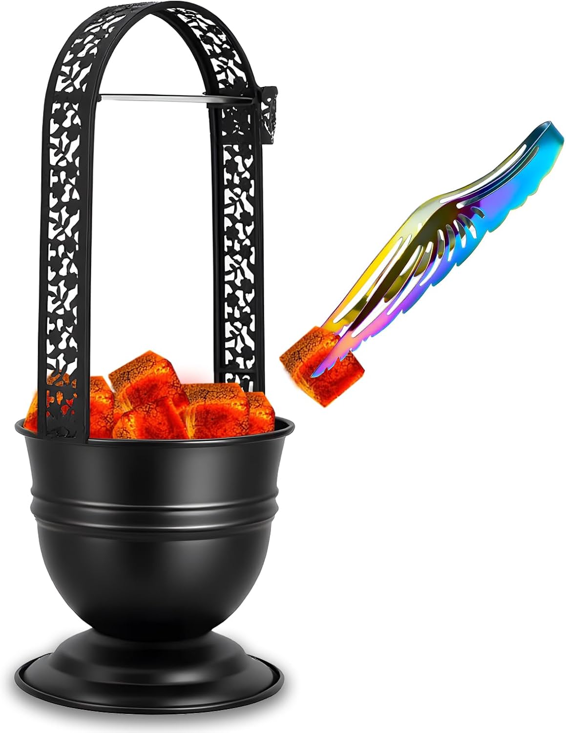 Premium Stainless Steel Hookah Tongs – 23cm Coal Tongs