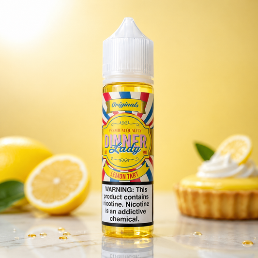 Dinner Lady Lemon Tart – 60ml Vape Flavour (Award-Winning Dessert)