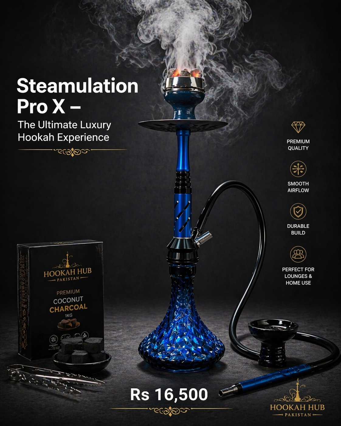 Steamulation Pro X Hookah – Ultimate Luxury Hookah