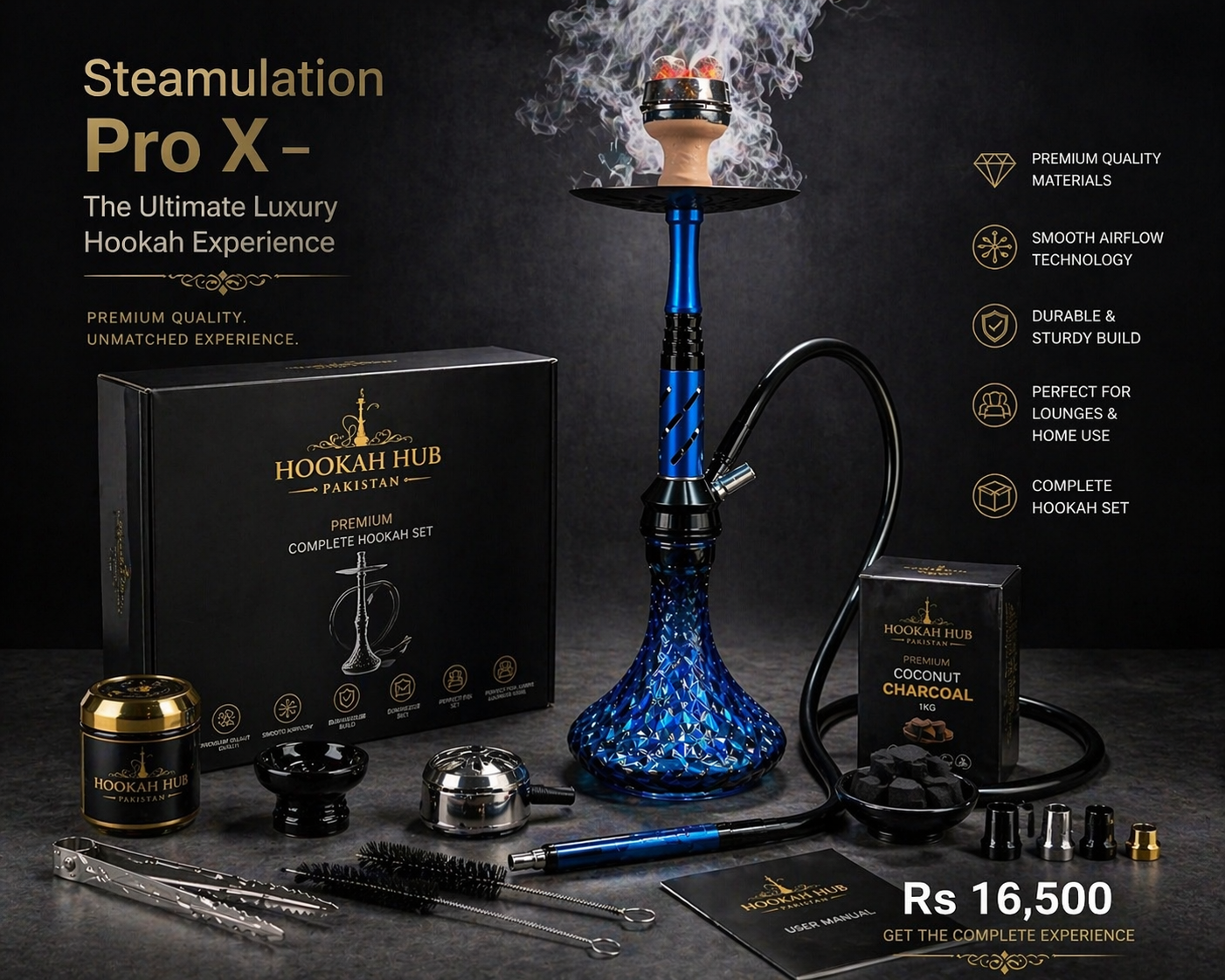 Steamulation Pro X Hookah – Ultimate Luxury Hookah