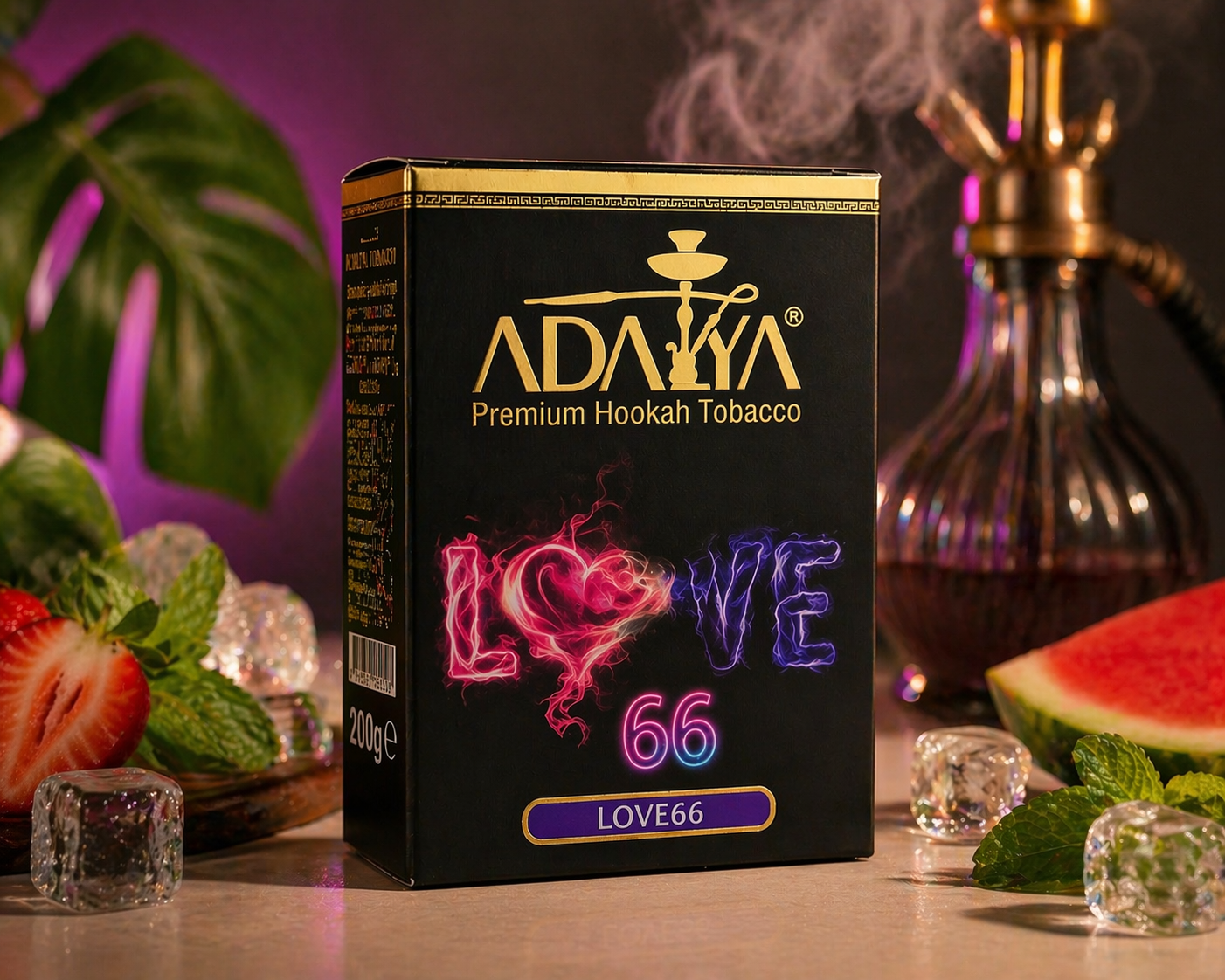 Adalya Love 66 Hookah Flavour – 200g (Strawberry Watermelon Mint)
