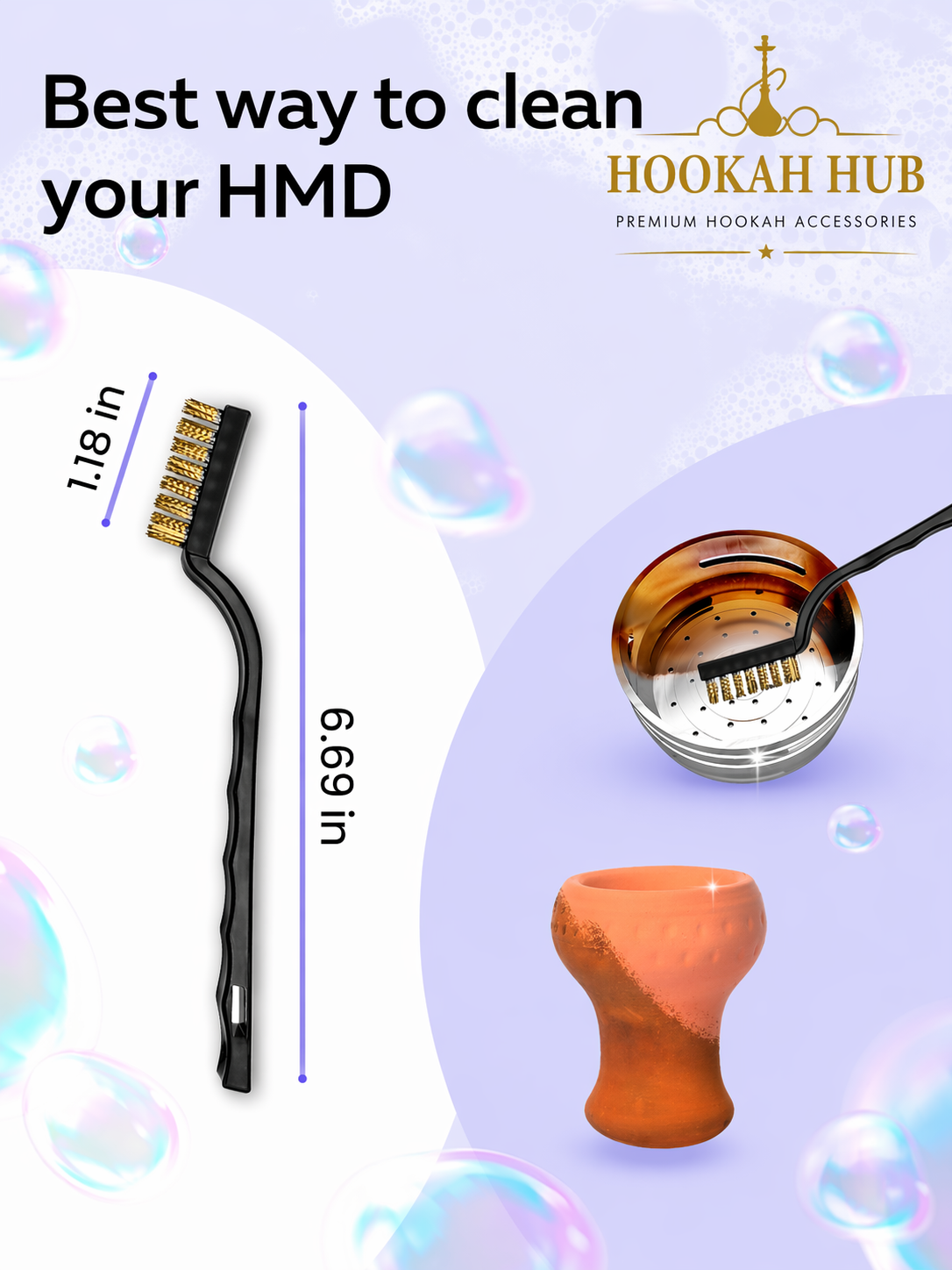 Hookah Cleaning Brush Kit – Complete 5-Piece Maintenance Set